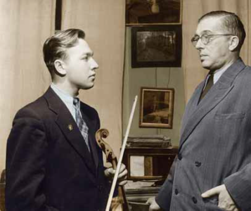 Ф. Дружинин и В.В. Борисовский, 1950-е годы